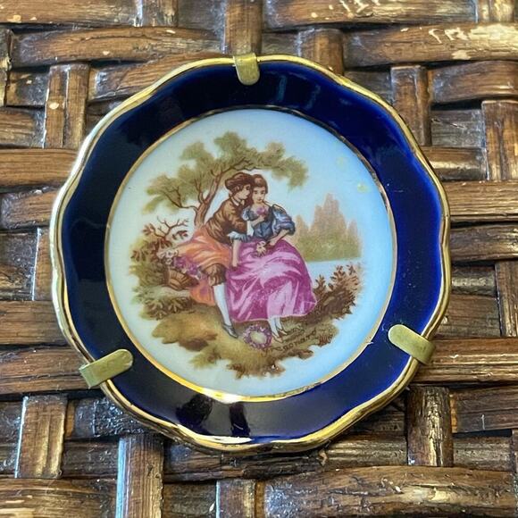Limoges France Miniature Plate with Stand - Picture 1 of 6